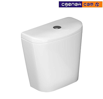 Бачок смывной керамический Лаго н/п белый с1