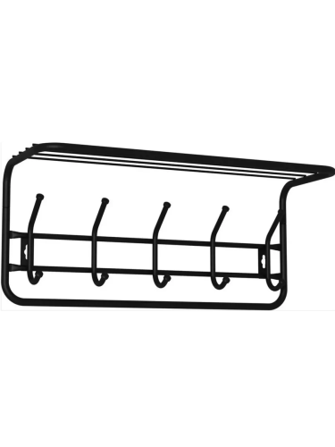 Вешалка с полкой 60 (Черный)
