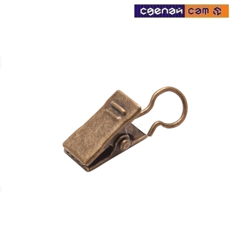 Зажим металлический к карнизу Антик (уп. 10шт)