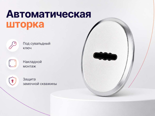 Накладка сувальдная BORDER НК11-024.У2 с автоматической шторкой, хром