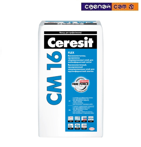Клей для плитки Ceresit CM 16 5 кг