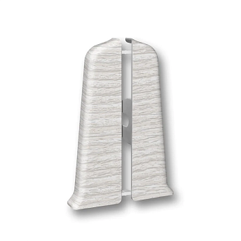 Заглушки (пара) для плинтуса 70мм "Идеал Деконика", 265 Клен патина