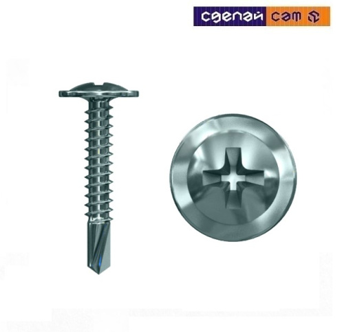 Саморез сверло-универсальный 4,2х13 с прессшайбой (200шт/уп.)